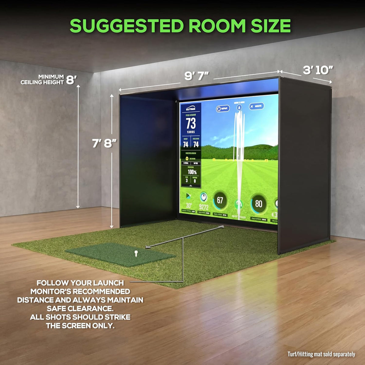 Golf Training Bundle – Golf Simulator Frame + 3G Mini Ring Swing Stabilizer
