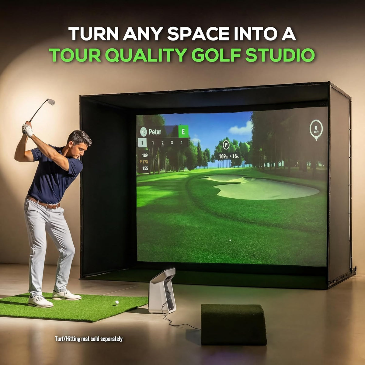 Golf Training Bundle – Golf Simulator Frame + 3G Mini Ring Swing Stabilizer